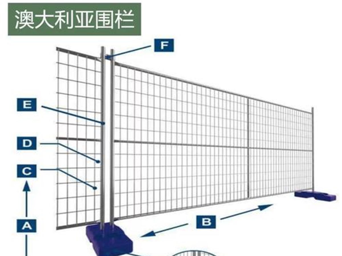 Welded temporary mesh fence panel showing the rectangular aperture and frame (thumbnail 3)